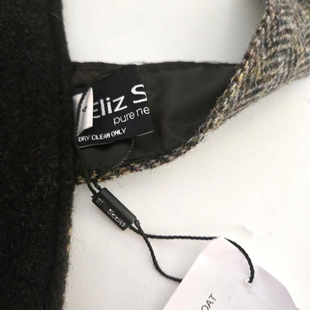 Eliz Scott Harris Tweed Herringbone Dog Coat Size 4 NWT - Picture 7 of 10